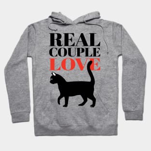 Real Couple Love Cat Hoodie